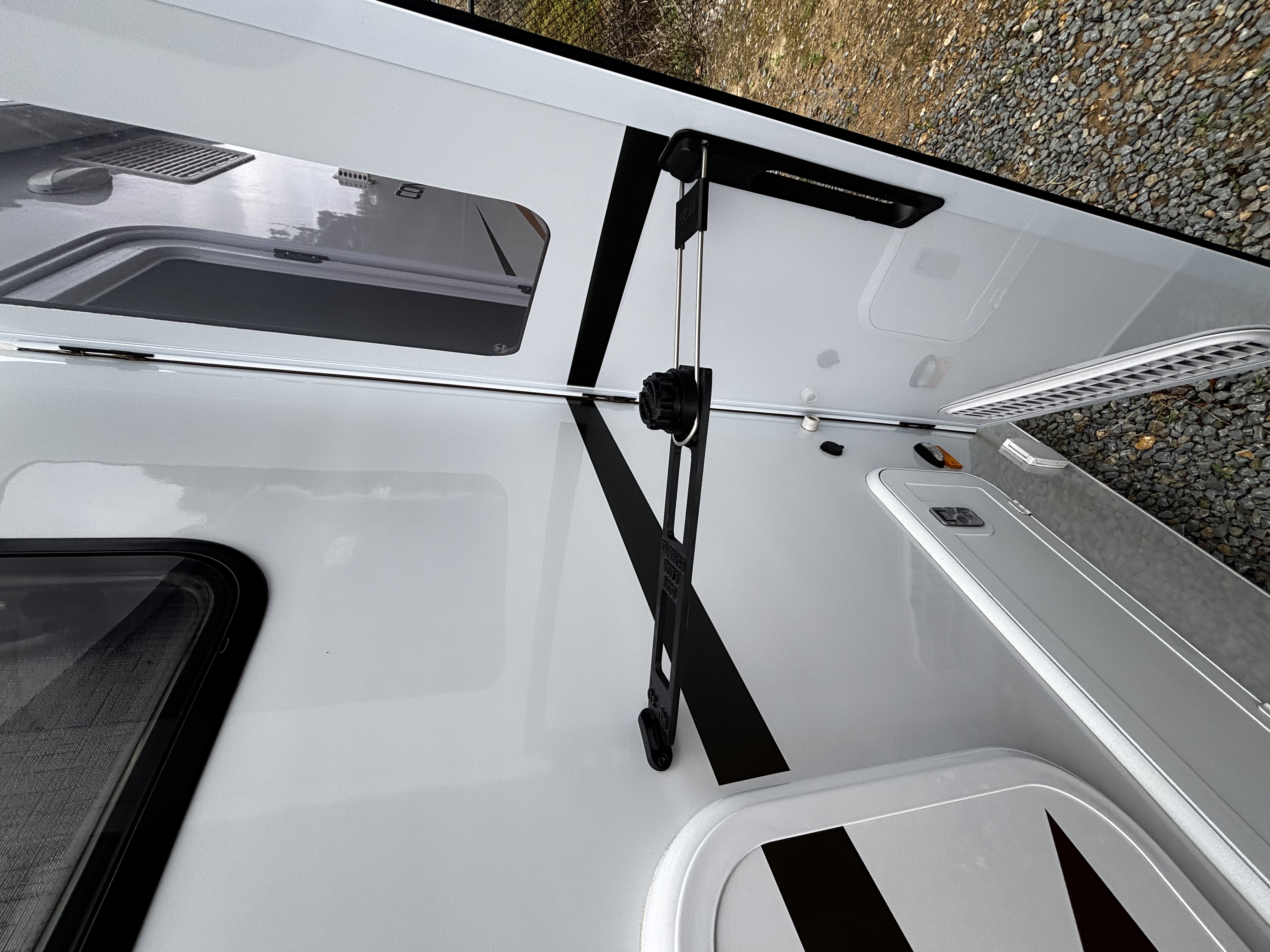 Door Latch Extender fitted to entry door