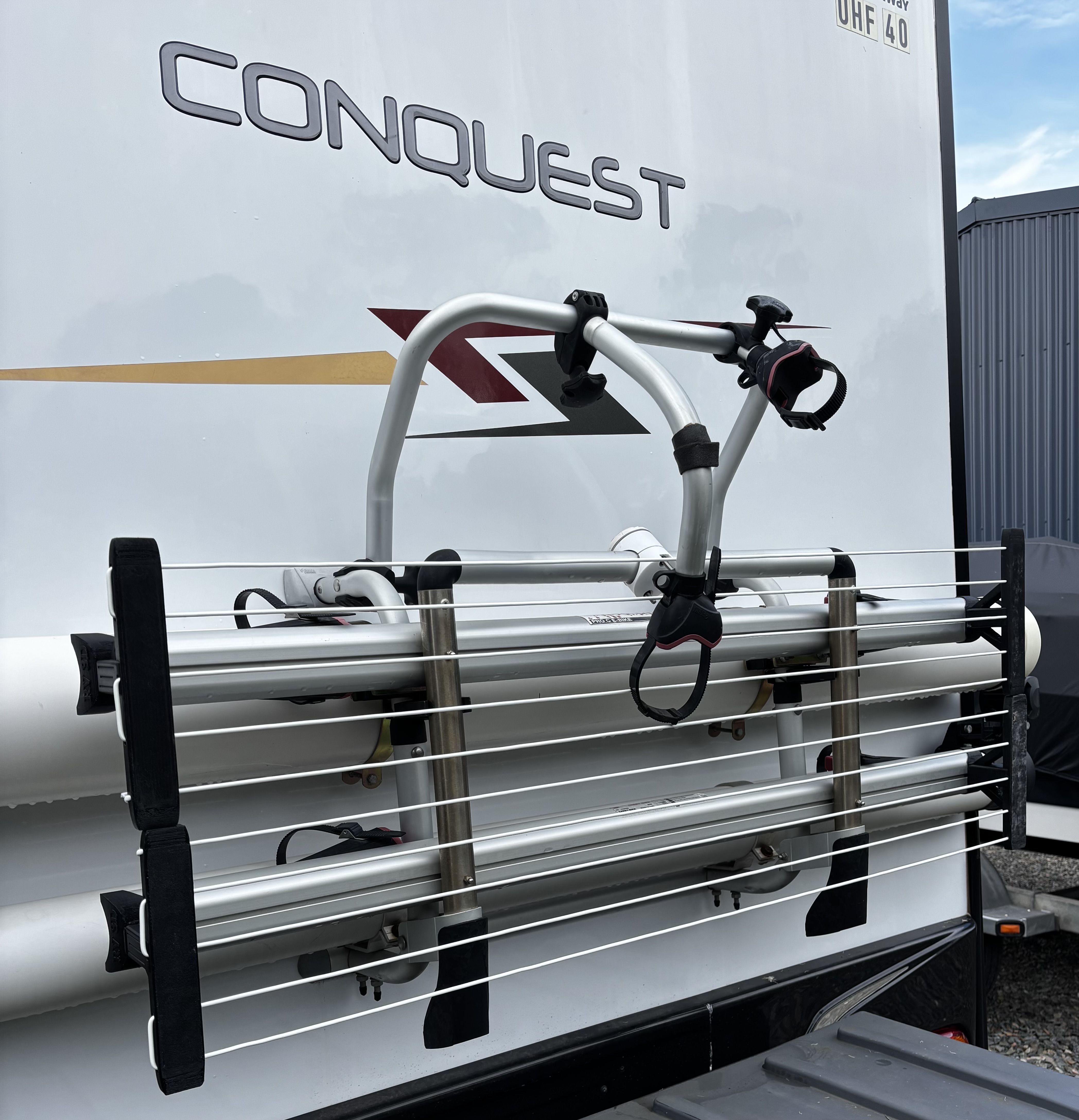 CarryDry System mounted on Fiamma Carry-Bike Pro bike carrier