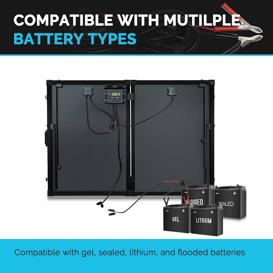 Compatible battery types — gel, sealed, lithium and flooded