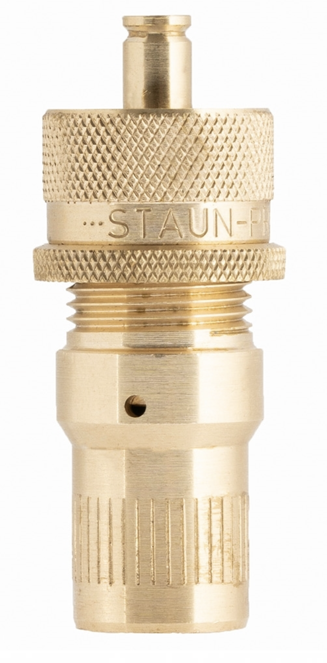 Close-up of the adjustment cap and lock ring